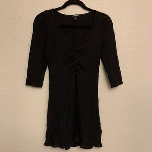Express Black 3/4 Sleeve Mini Dress Size XS